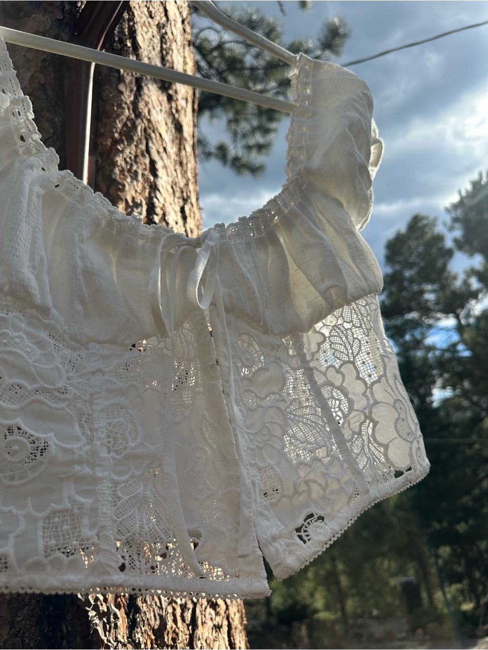 Bydee OPHELIA TOP IN CÉLESTE - Picture 7 of 9